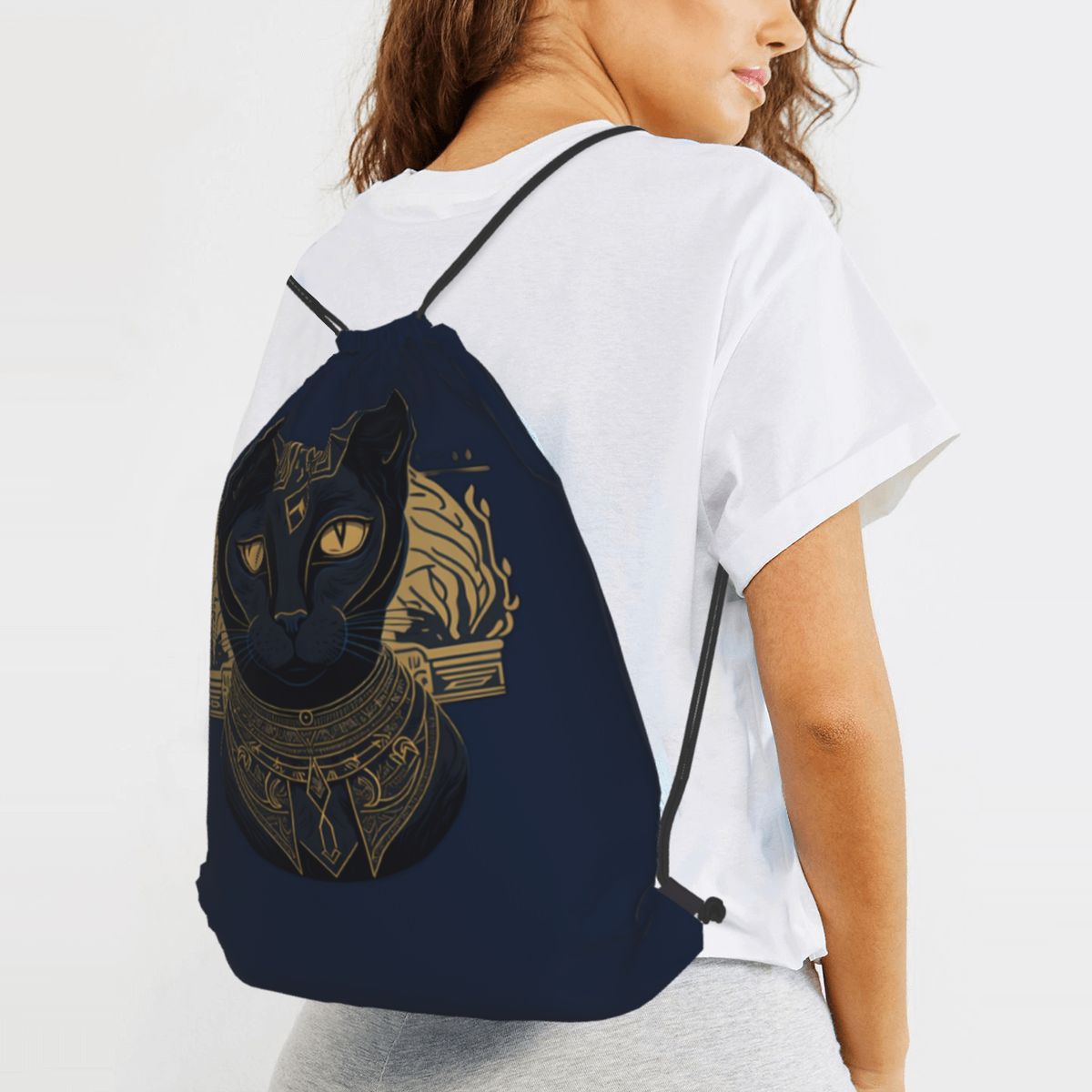 Women Shoes Egypt - Egypt Black CuteFunnyCat Vintage Myth Retro