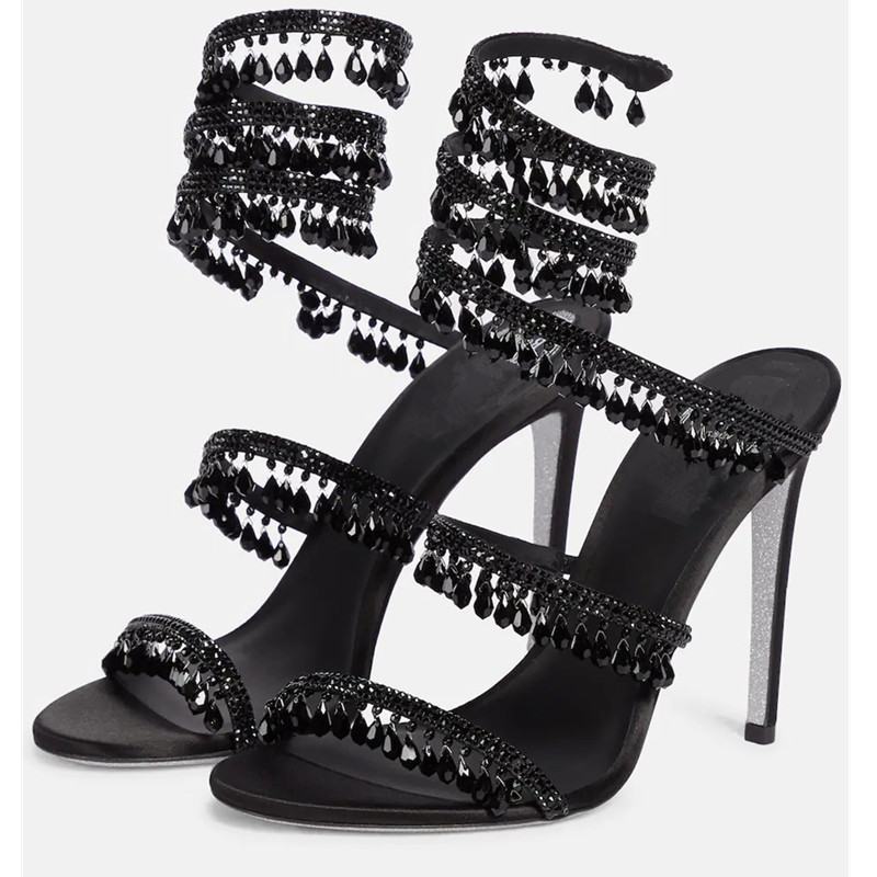 Sexy Green Crystal Fringe Stil - огляд і ціна Rhinestone Sandal Women