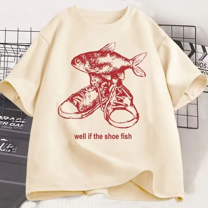 Shoe Fish Cursed T-Shirt Y2K T - огляд і ціна Women'S Shoes In The 90S