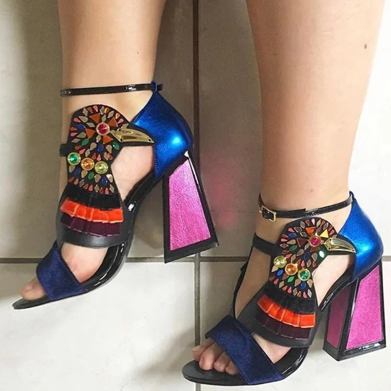 Colorful Rhinestone Bird Open  - огляд і ціна Rhinestone Sandal Women