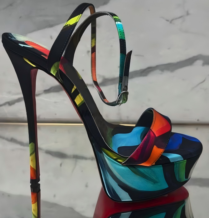 Mixed Colors Rhinestone Round  - огляд і ціна Rhinestone Sandal Women