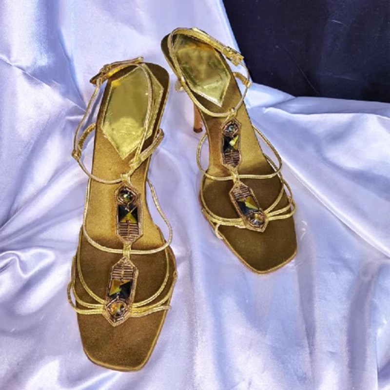 Golden Bling Egypt Rhinestone  - огляд і ціна Women Shoes Egypt