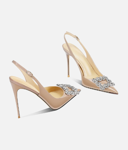 Black Rhinestone Square Buckle - огляд і ціна Rhinestone Sandal Women