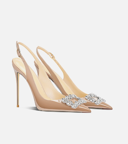 Black Rhinestone Square Buckle - огляд і ціна Rhinestone Sandal Women