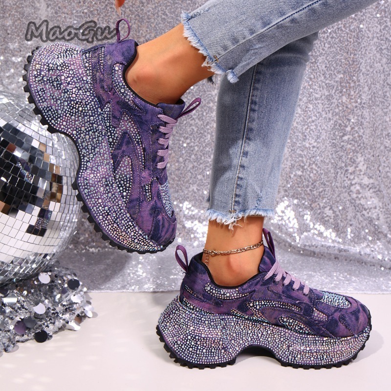 Fashion Rhinestone Women's Chu - огляд і ціна Platform Sneakers Chunky