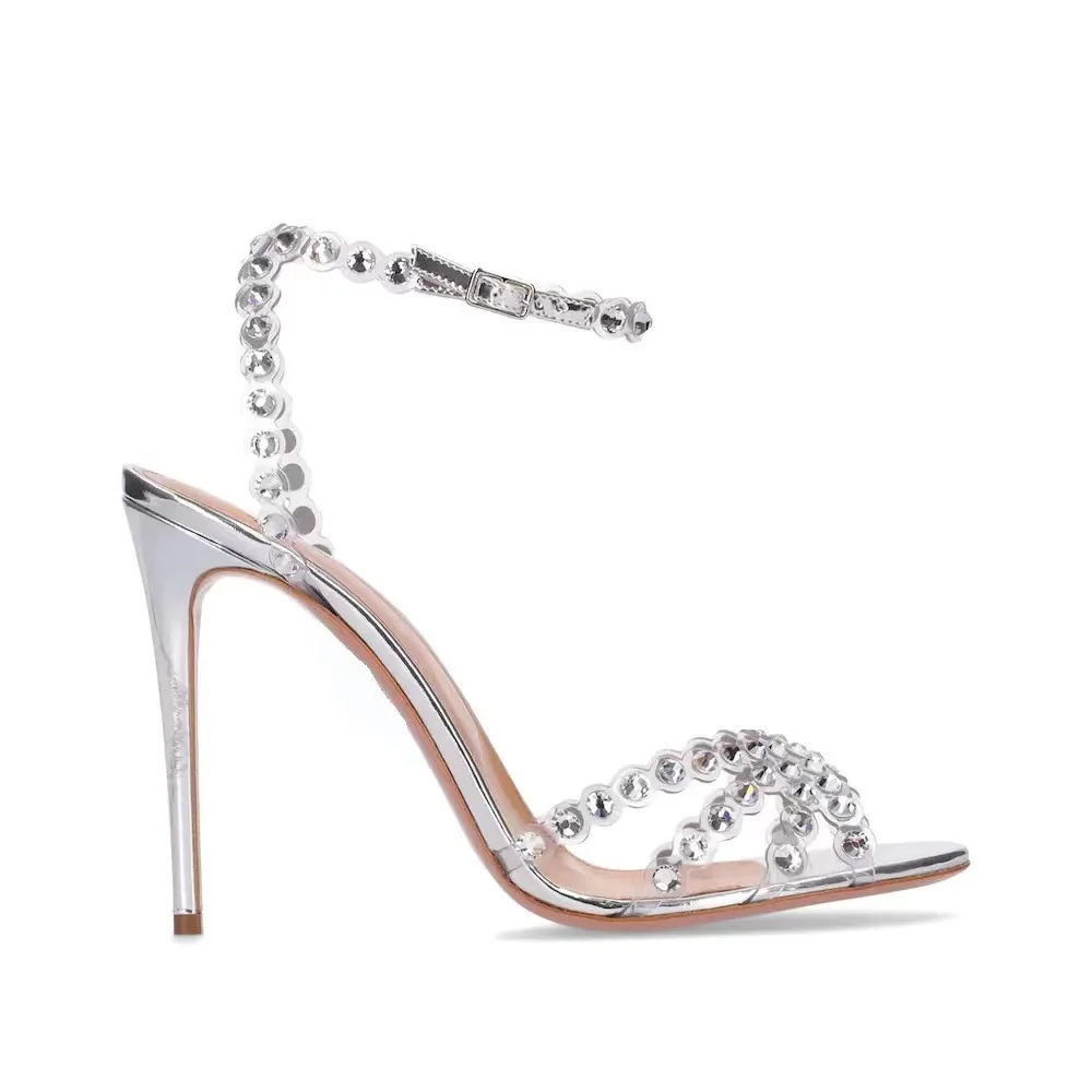 Socialite Plus Size Silver Hee - огляд і ціна Rhinestone Sandal Women