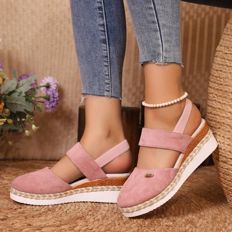 Women Closed Toe Wedge Sandals - огляд і ціна Espadrille Wedge Shoes