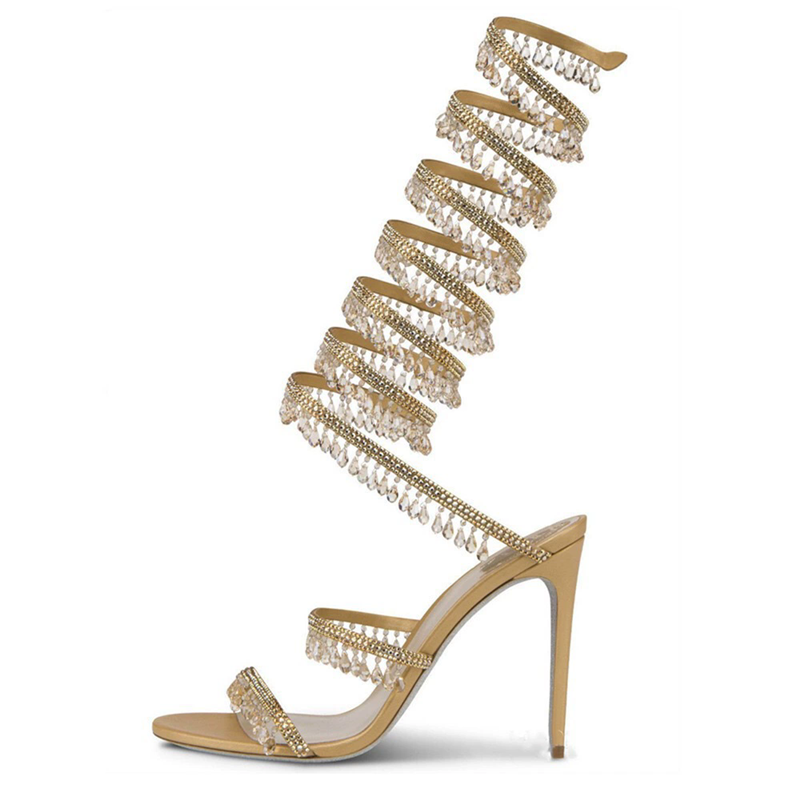 Thin high-heeled sandals summe - огляд і ціна Rhinestone Sandal Women