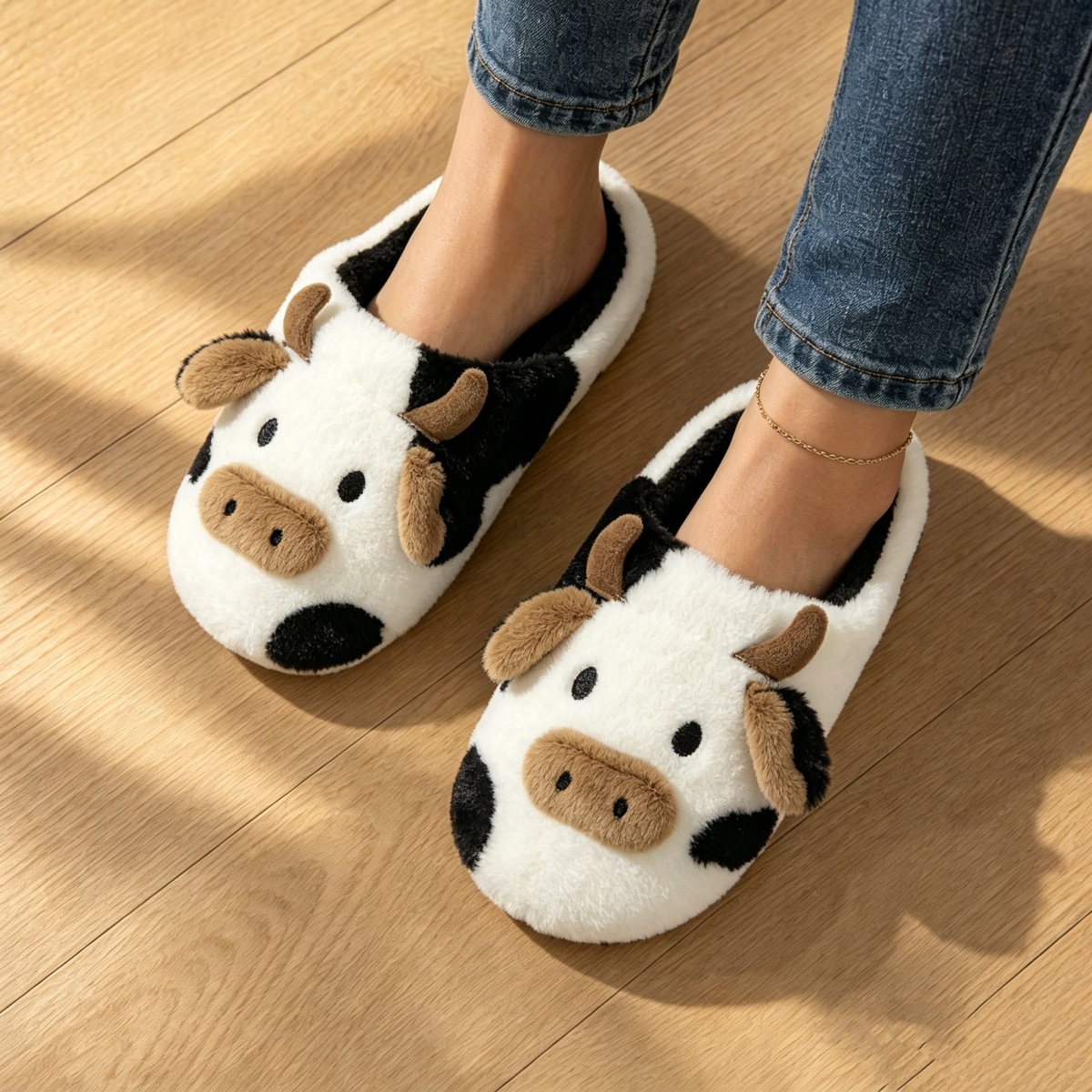 Comfy Cow Plush Slippers Women - огляд і ціна Women'S Shoes For Fall
