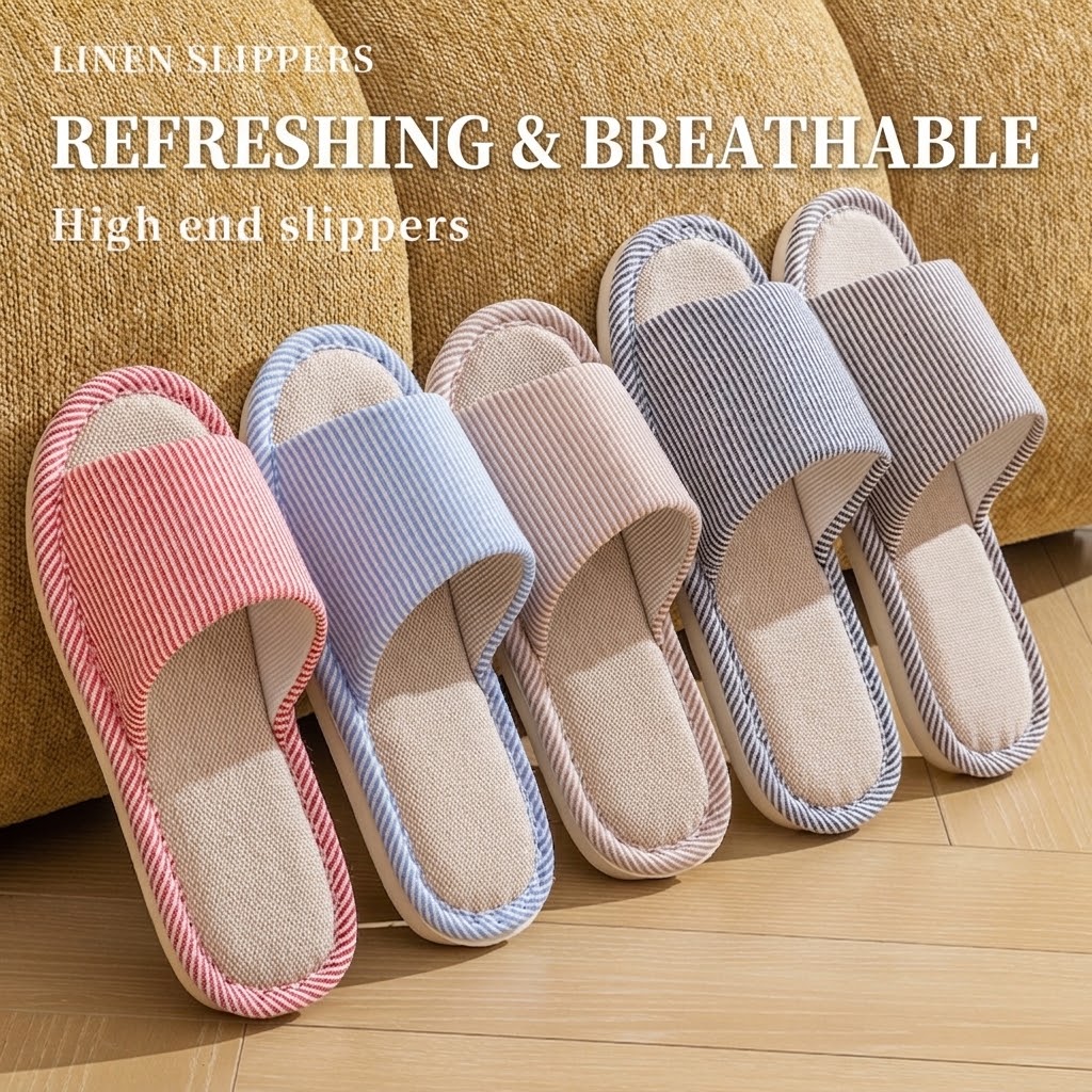Breathable Flax Linen Slippers - огляд і ціна Women'S Shoes To Men'S